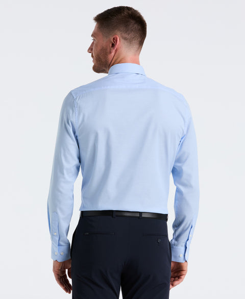 Stretch Micro Geo Print Dress Shirt