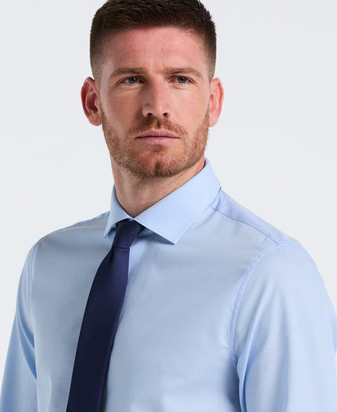 Stretch Micro Geo Print Dress Shirt