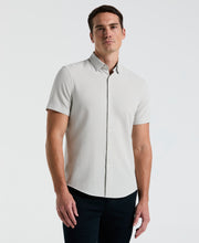 Solid Seersucker Slim Fit Shirt (Moonstruck) 