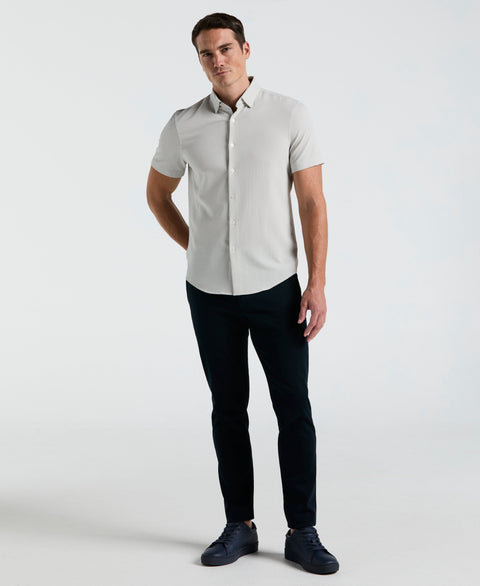 Solid Seersucker Slim Fit Shirt (Moonstruck) 