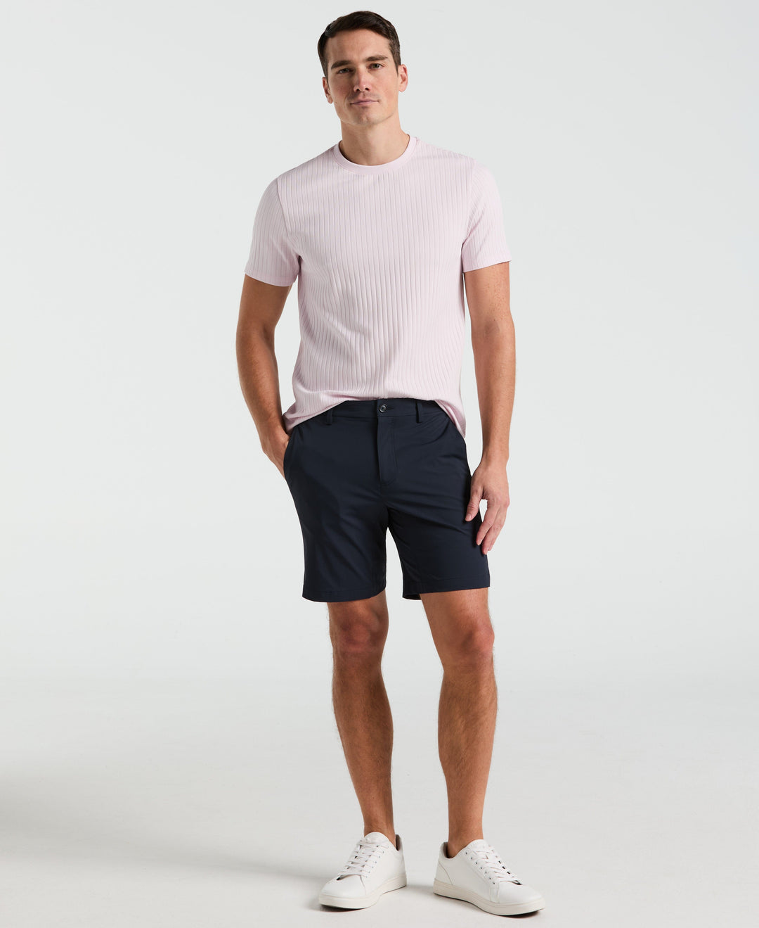 Stretch Solid Tech Short (Dark Sapphire) 