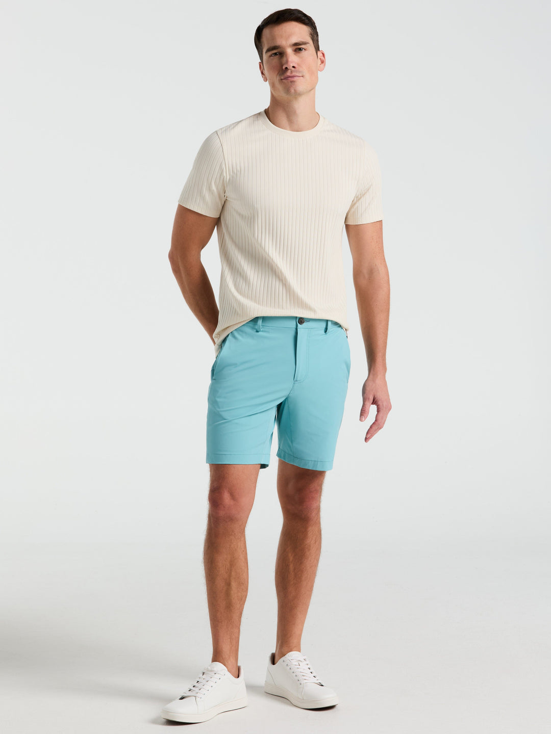 Stretch Solid Tech Short (Reef Waters) 