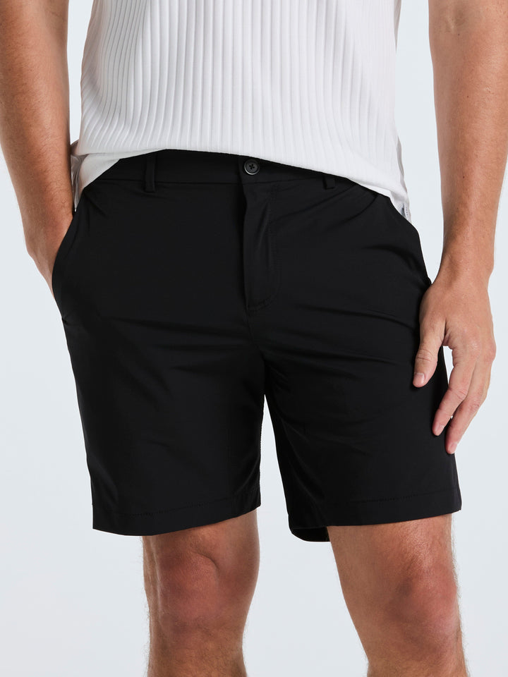 Stretch Solid Tech Short (Black) 