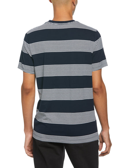 Stripe Jersey T-Shirt (Dark Sapphire) 