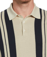 Striped Polo Sweater (Pelican) 