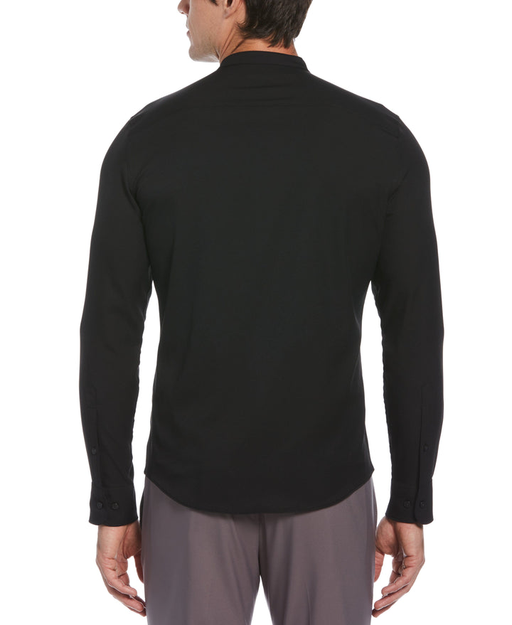 Tall Untucked Total Stretch Slim Fit Banded Collar Shirt