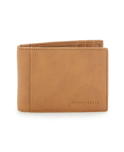 Tan Leather Money Clip Wallet (Tan) 