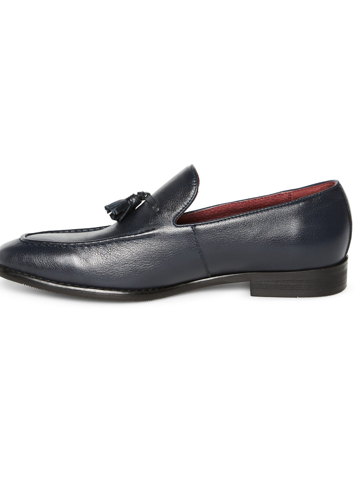 Tassel Leather Loafer (Navy) 