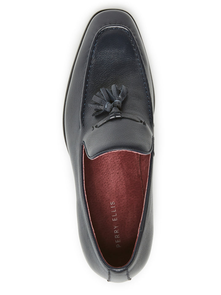 Tassel Leather Loafer (Navy) 