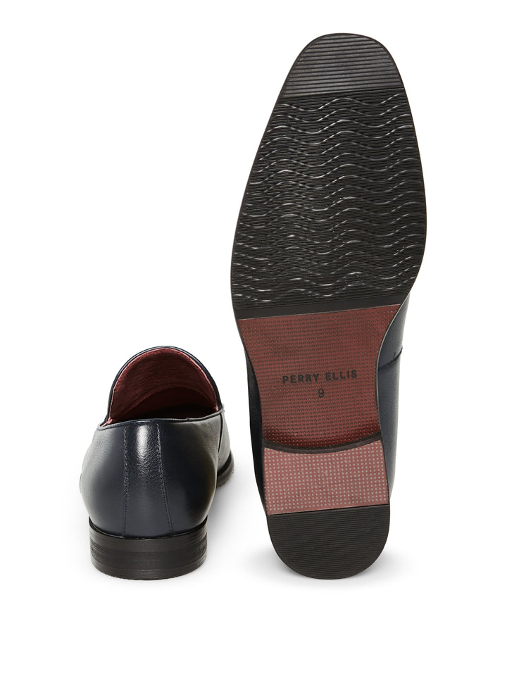 Tassel Leather Loafer (Navy) 