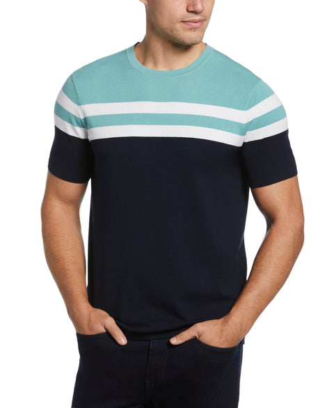 Chest Stripe Tech Tee (Dark Sapphire) 