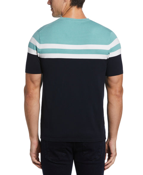Chest Stripe Tech Tee (Dark Sapphire) 