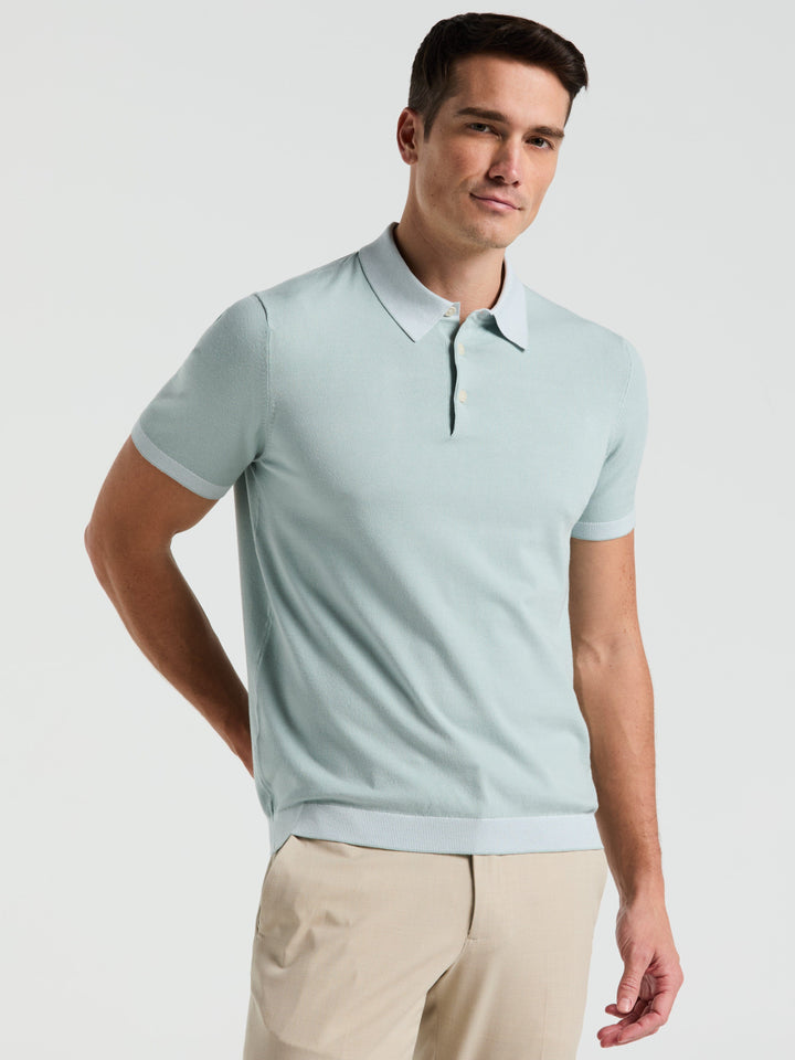 Tech Polo Sweater (Gray Mist) 