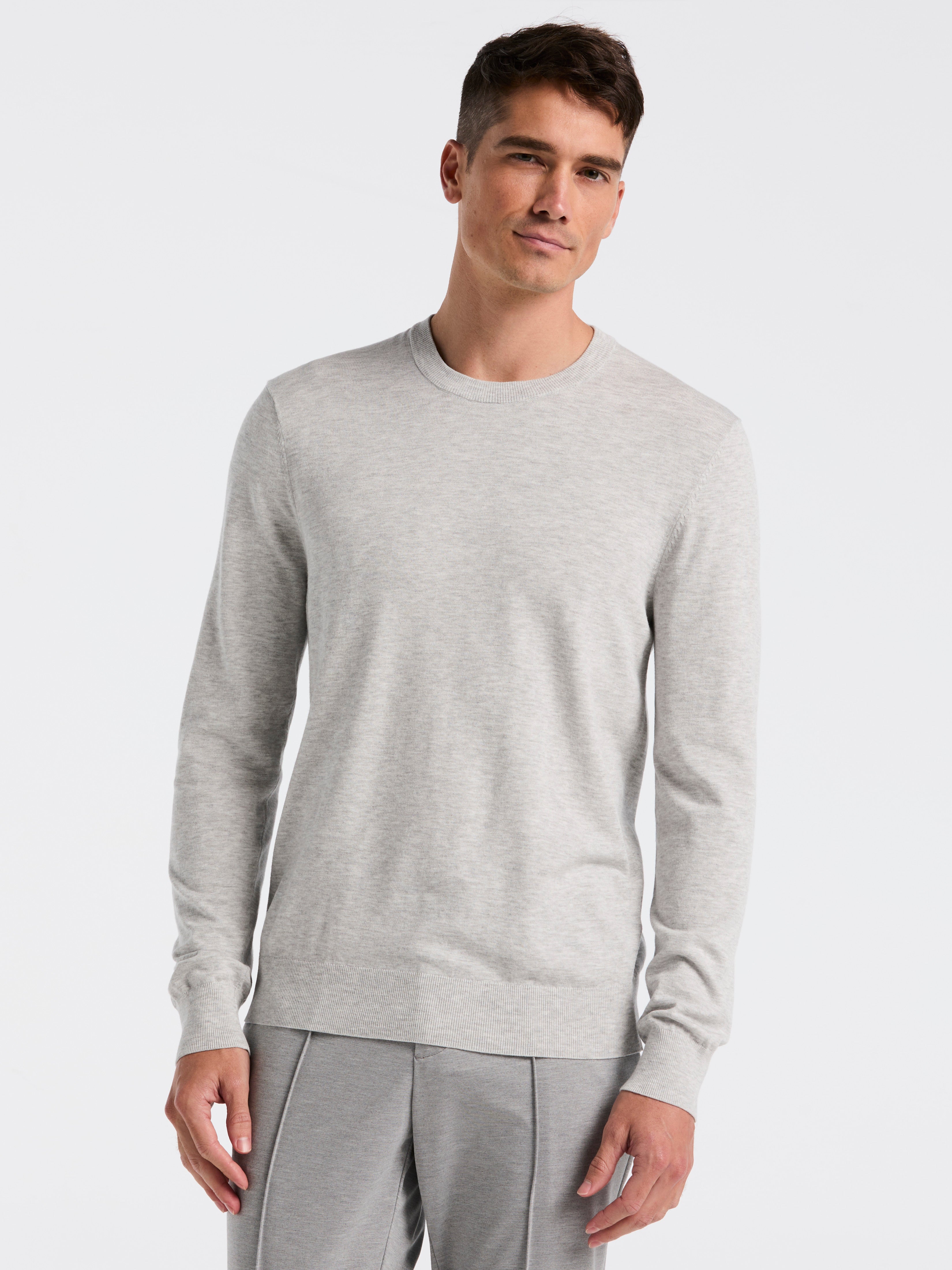 Tech Knit Crew Neck Sweater – Perry Ellis