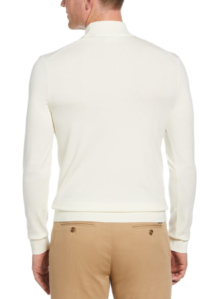 Tech Mock Neck Pullover Sweater (Egret) 