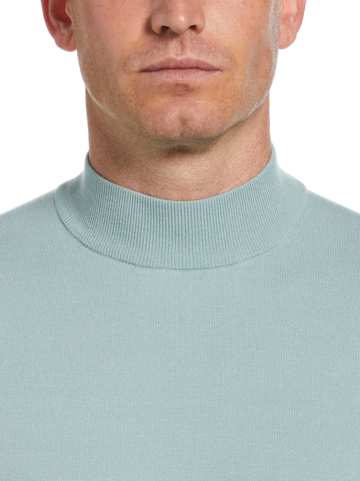 Tech Mock Neck Pullover Sweater (Gray Mist) 