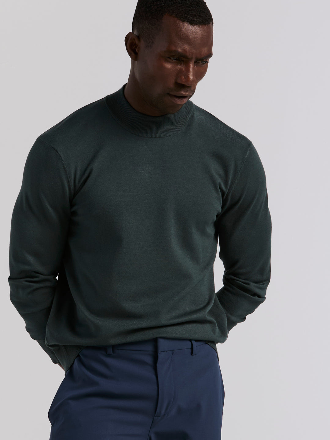 Tech Mock Neck Pullover Sweater (Magical Forest) 
