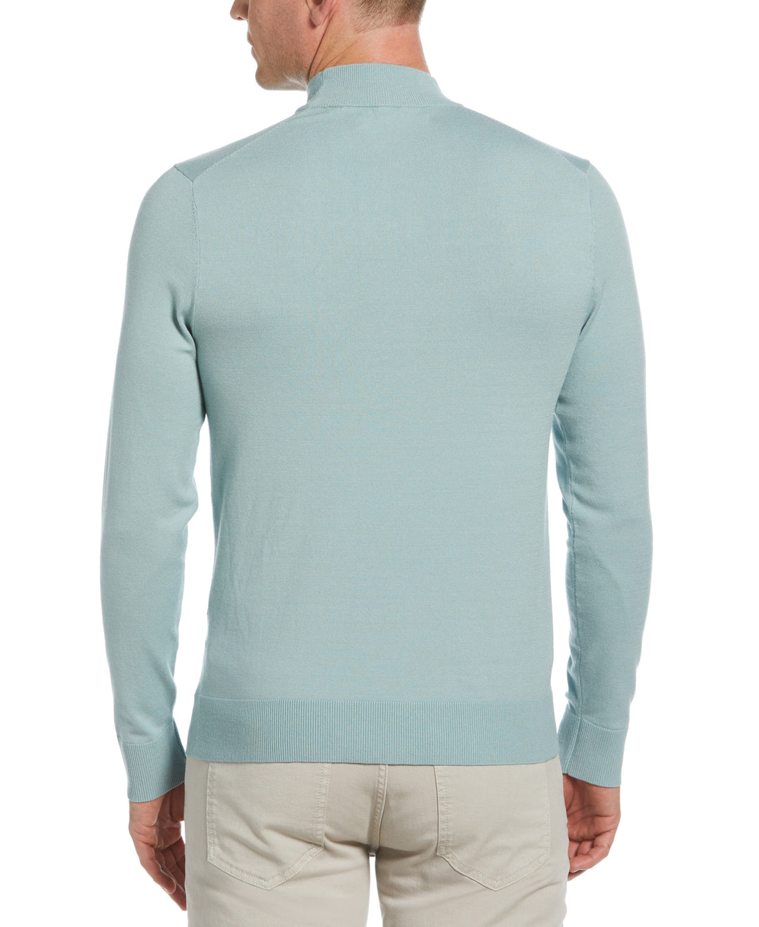 Tech Mock Neck Pullover Sweater (Gray Mist) 
