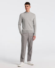 Tech Mock Neck Pullover Sweater (Quiet Gray Heather) 