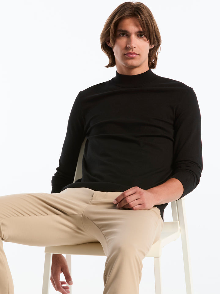 Tech Knit Mock Neck Sweater