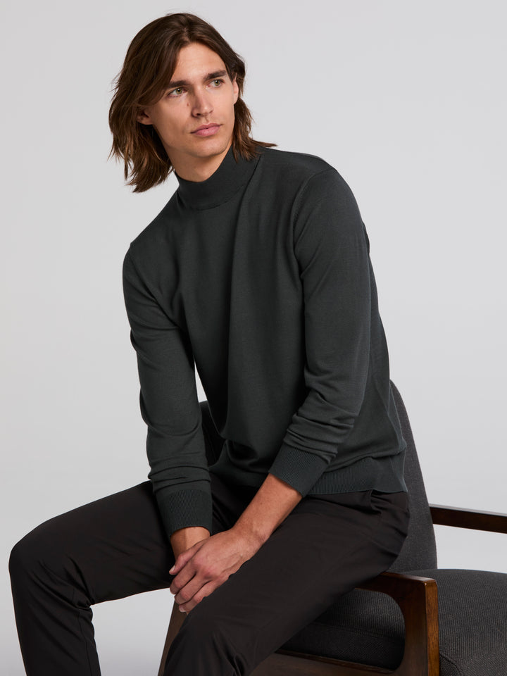 Tech Knit Mock Neck Sweater