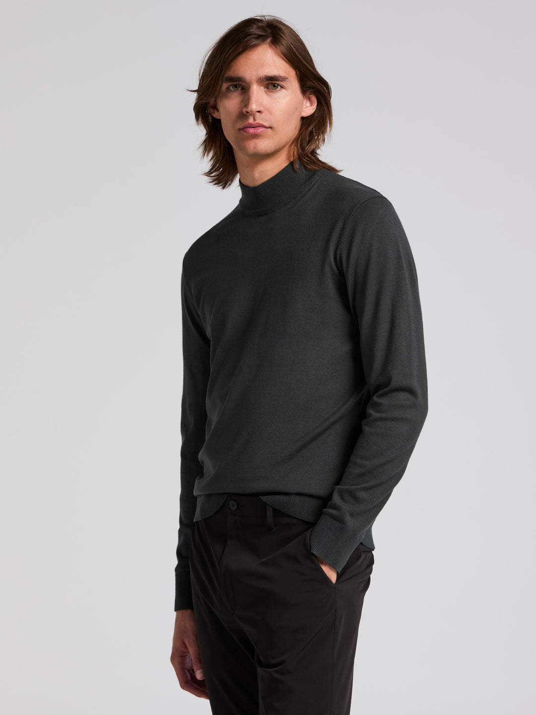 Tech Knit Mock Neck Sweater