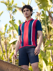 Tech Knit Multi Stripe Polo