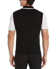 Rib Collar Stripe Polo Shirt (Black) 