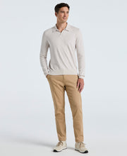Open Polo Sweater (Island Fossil Htr) 
