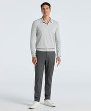 Open Polo Sweater (Quiet Gray) 