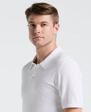 Open Polo Sweater (Bright White) 