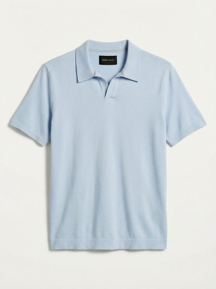 Open Polo Sweater (Kentucky Blue) 