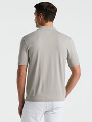 Open Polo Sweater (Drizzle) 