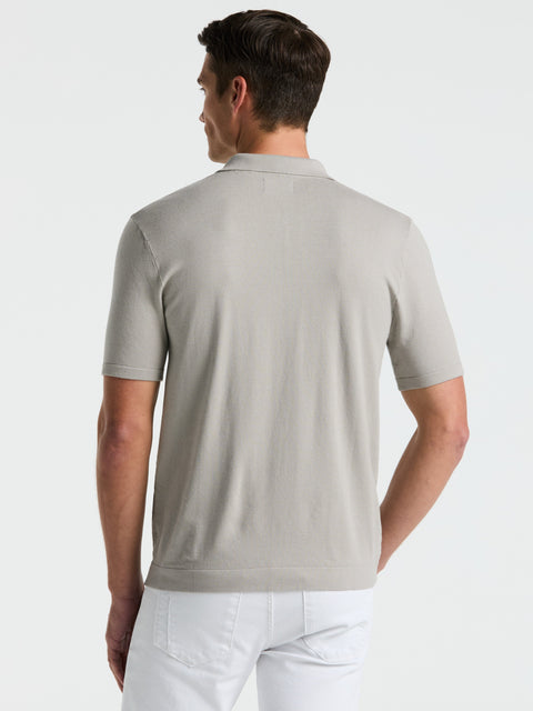 Open Polo Sweater (Drizzle) 