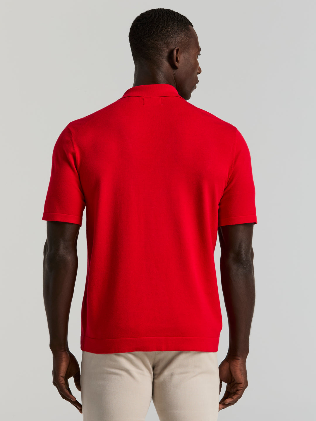 Open Polo Sweater (Racing Red) 