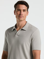 Open Polo Sweater (Drizzle) 
