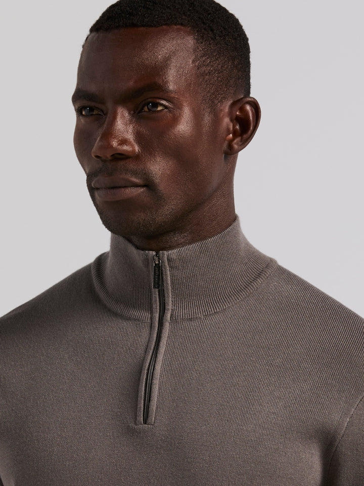 Tech Quarter Zip Sweater (Granite Gray) 
