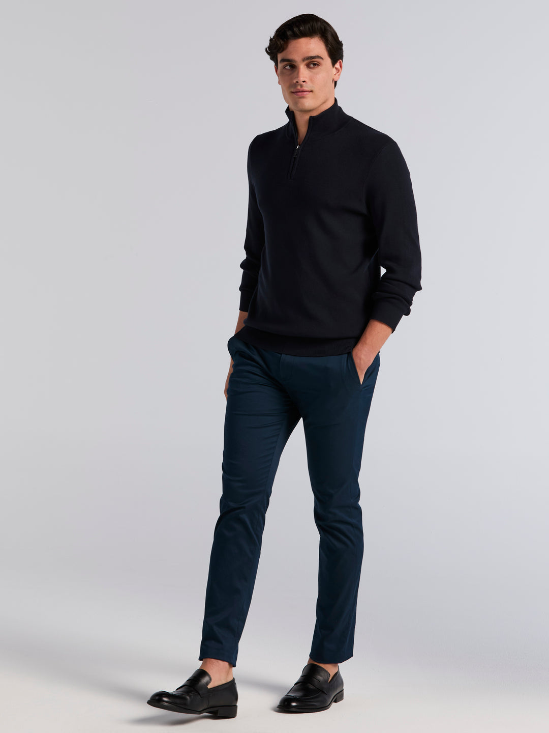 Tech Quarter Zip Sweater (Dark Sapphire) 