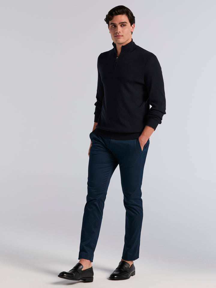 Tech Quarter Zip Sweater (Dark Sapphire) 
