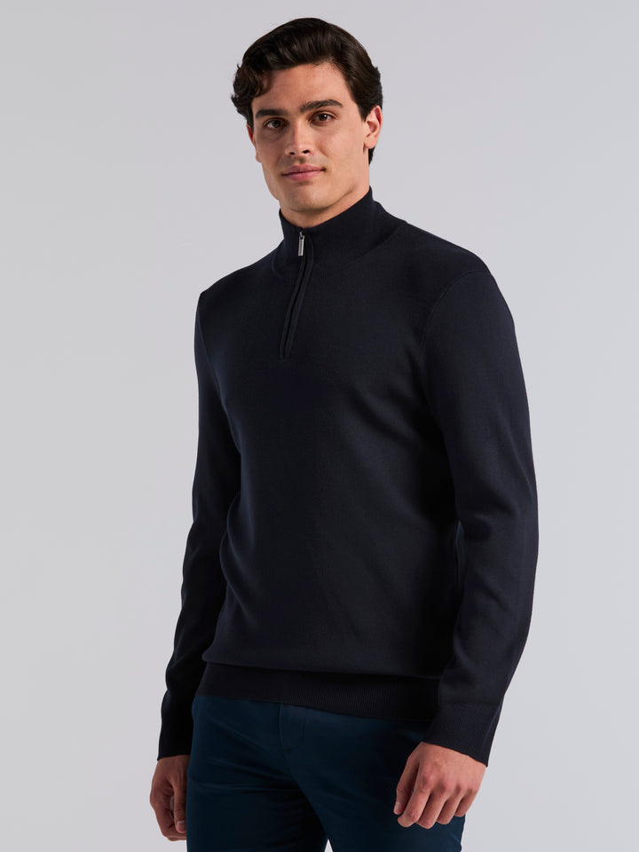 Tech Quarter Zip Sweater (Dark Sapphire) 