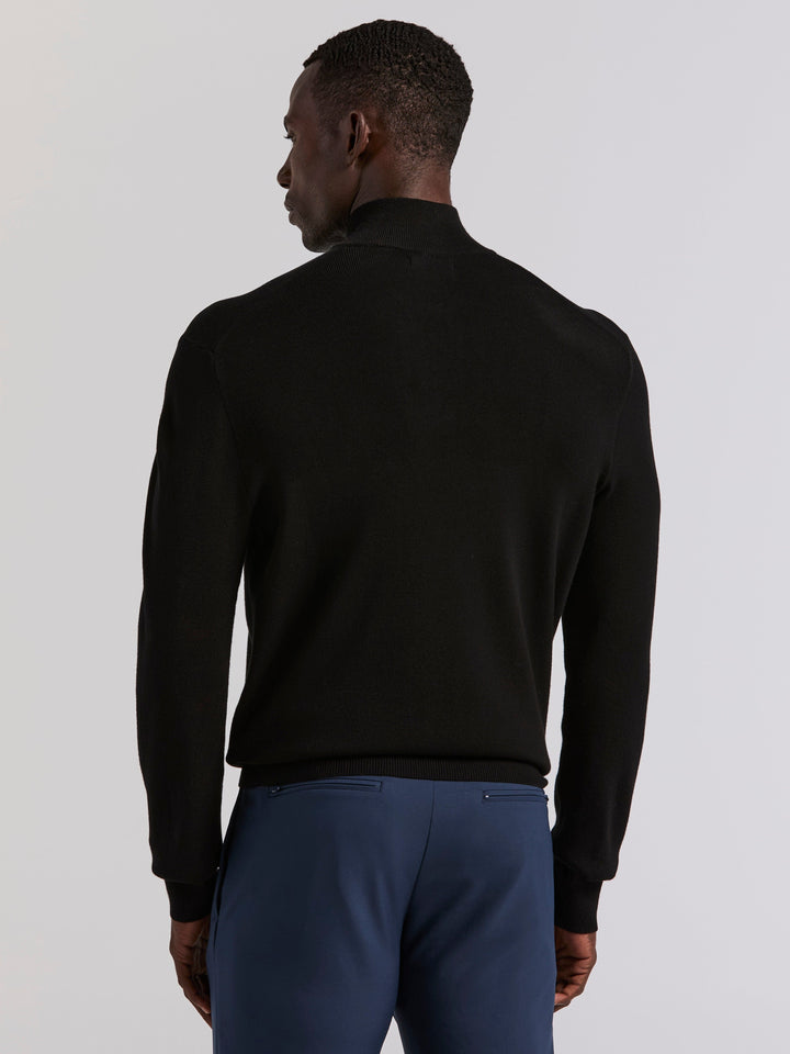 Tech Quarter Zip Sweater (Black) 