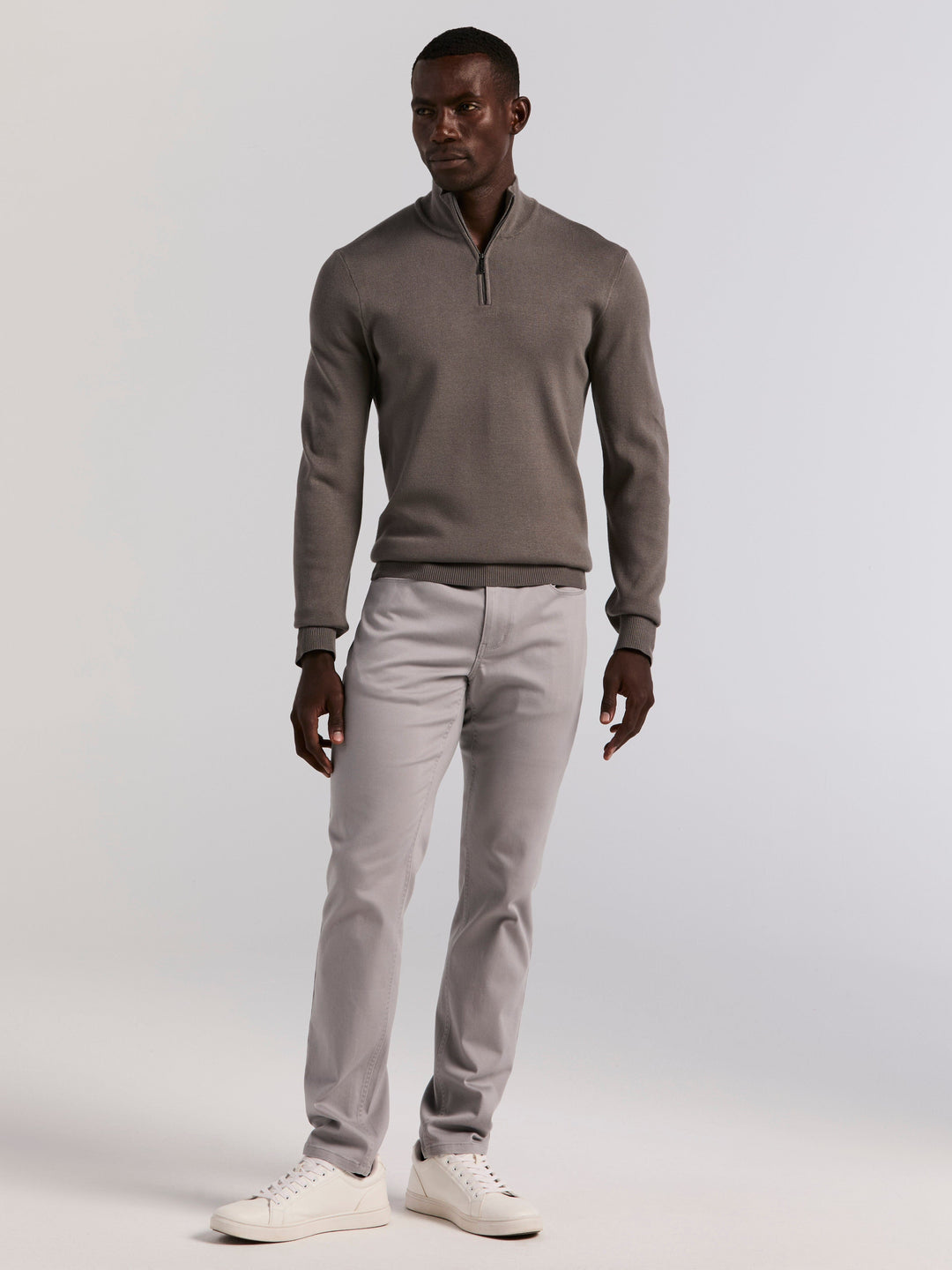 Tech Quarter Zip Sweater (Granite Gray) 