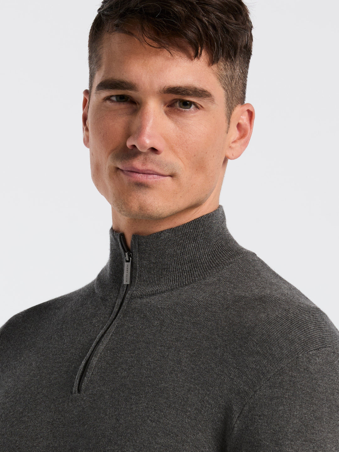 Tech Quarter Zip Sweater (Lava Smoke Htr) 