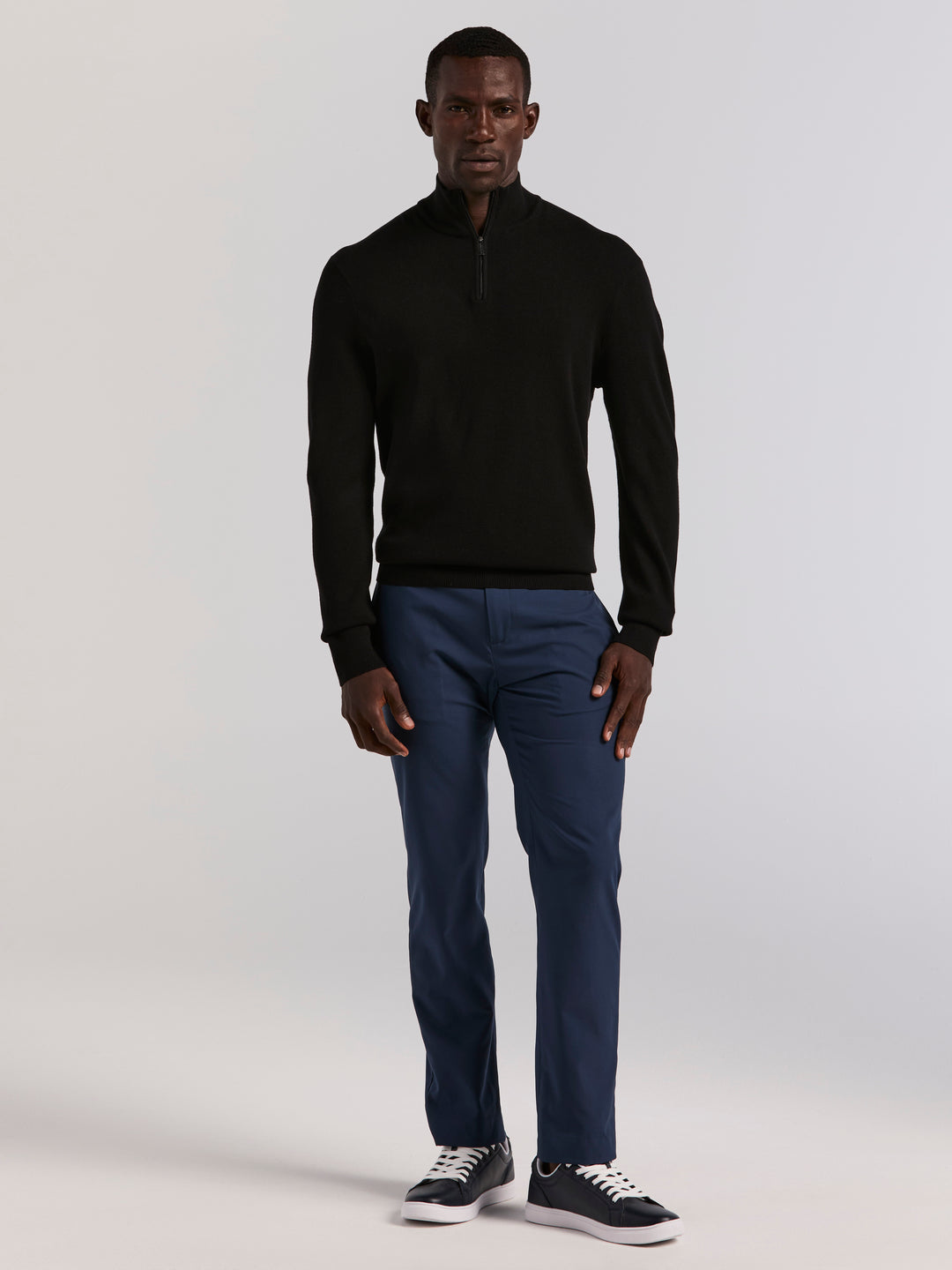 Tech Quarter Zip Sweater (Black) 