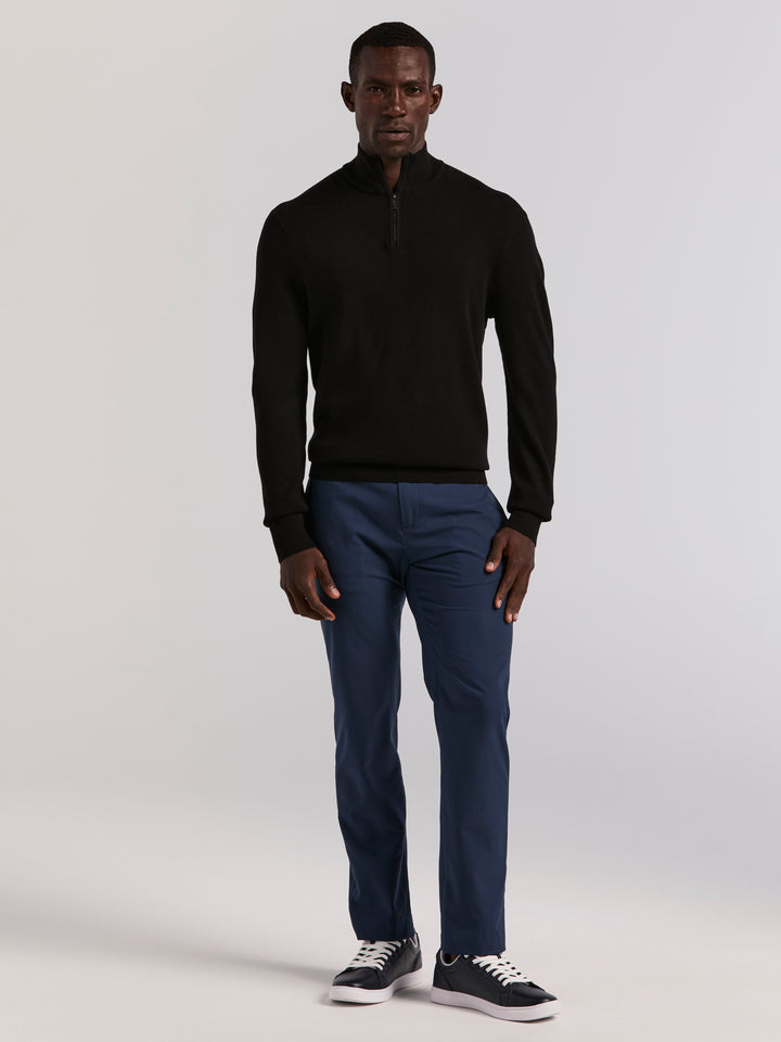 Tech Quarter Zip Sweater (Black) 