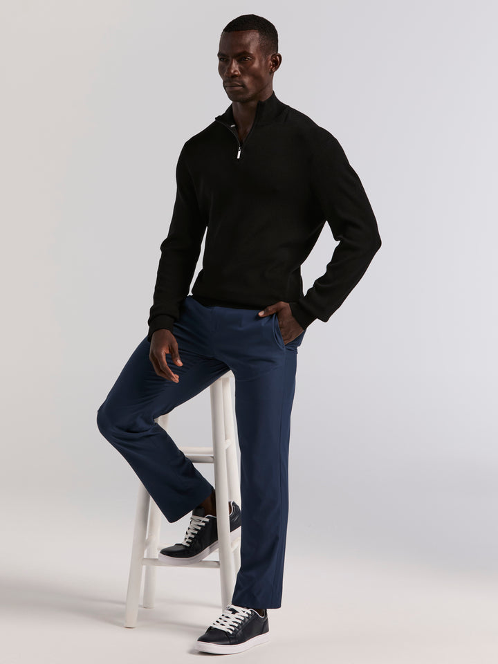 Tech Quarter Zip Sweater (Black) 