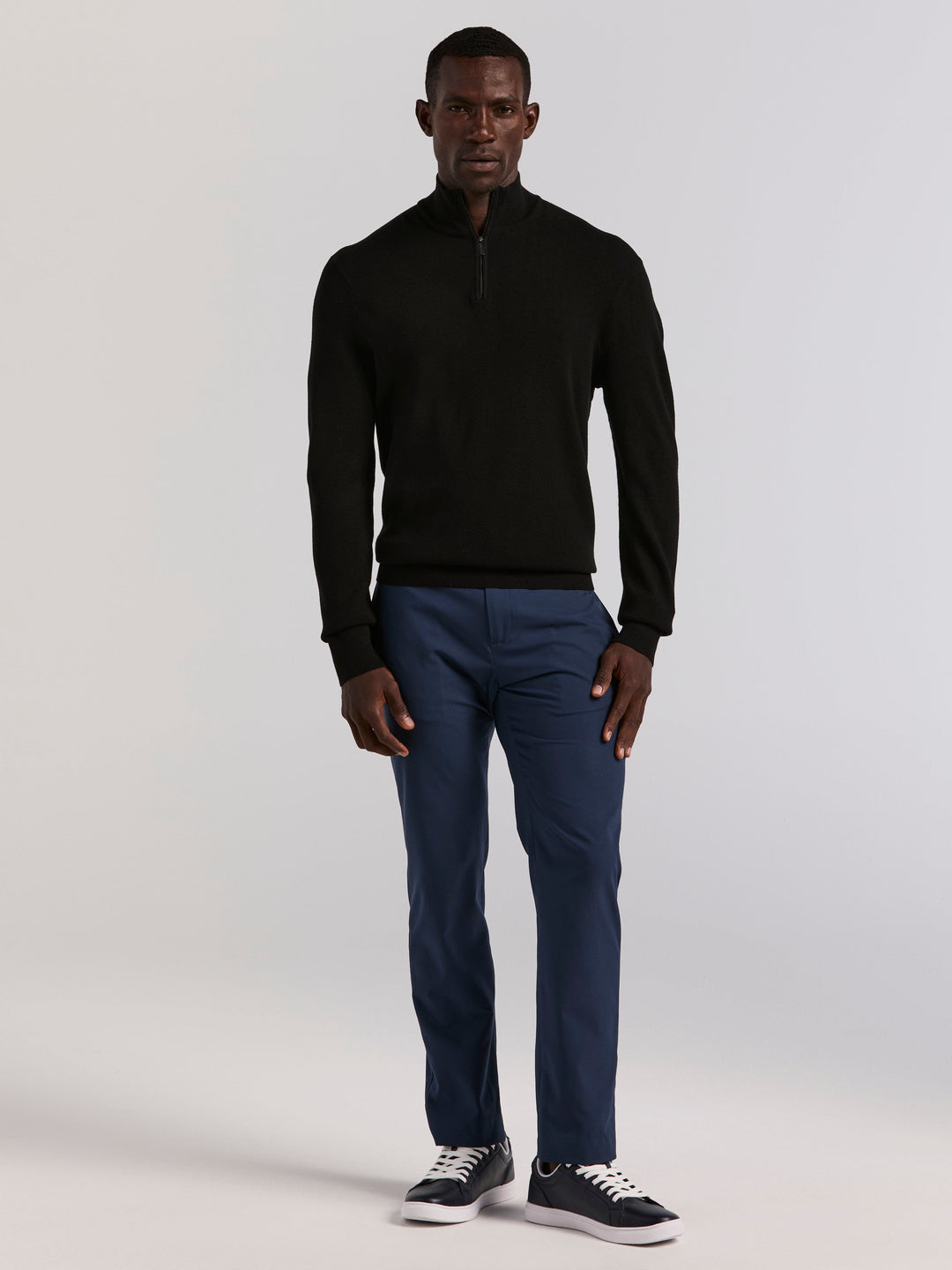 Tech Quarter Zip Sweater (Black) 