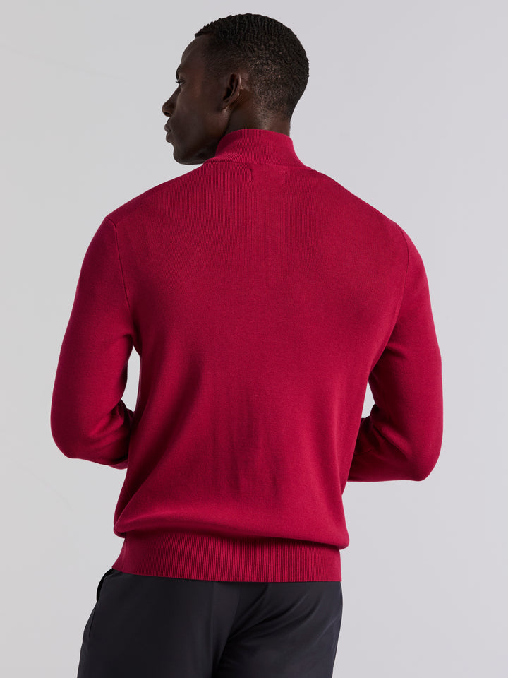 Tech Quarter Zip Sweater (Rumba Red) 