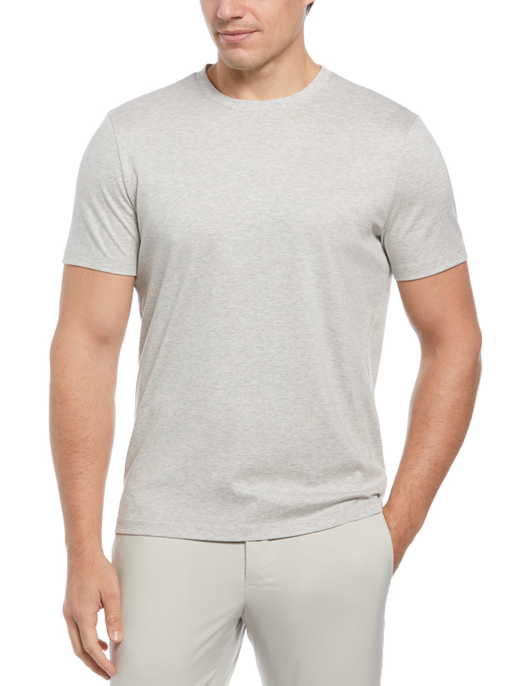Cool Interlock Crew Neck Tee (Light Heather Grey) 
