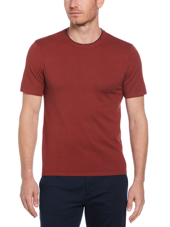 Solid Crew Sweater (Russet Brown) 